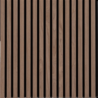 Akustikpanel - Mörk valnöt 60 x 240 cm